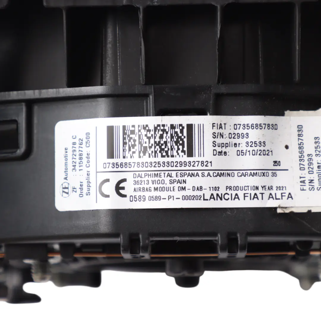 Steering Wheel Driver's Side Air Module Unit to Peugeot Boxer III with Part number 7356857830 Peugeot Boxer III Steering Wheel Driver's Side Air Module Unit - SKU 7356857830 - Part number 7356857830