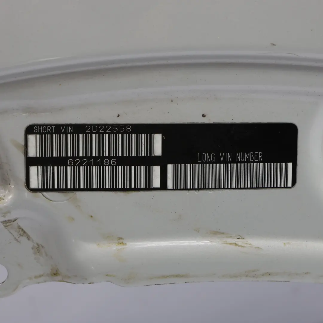 Mini F55 F56 Błotnik Lewy Przedni White Silver Metalik - A62 - SKU 7374521-WS - Numer Części 7374521