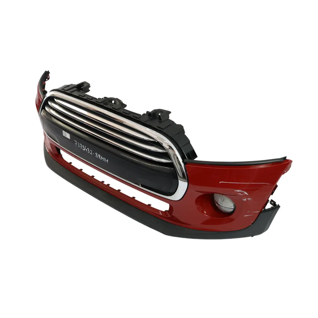Complete Front Bumper Trim Panel Blazing Red II Metallic - B83 to Mini F55 F56 F57 with Part number 7379432 Mini F55 F56 F57 Complete Front Bumper Trim Panel Blazing Red II Metallic - B83 - SKU 7379432-BRMII1 - Part number 7379432