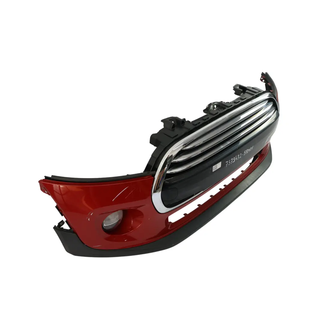 Complete Front Bumper Trim Panel Blazing Red II Metallic - B83 to Mini F55 F56 F57 with Part number 7379432 Mini F55 F56 F57 Complete Front Bumper Trim Panel Blazing Red II Metallic - B83 - SKU 7379432-BRMII1 - Part number 7379432