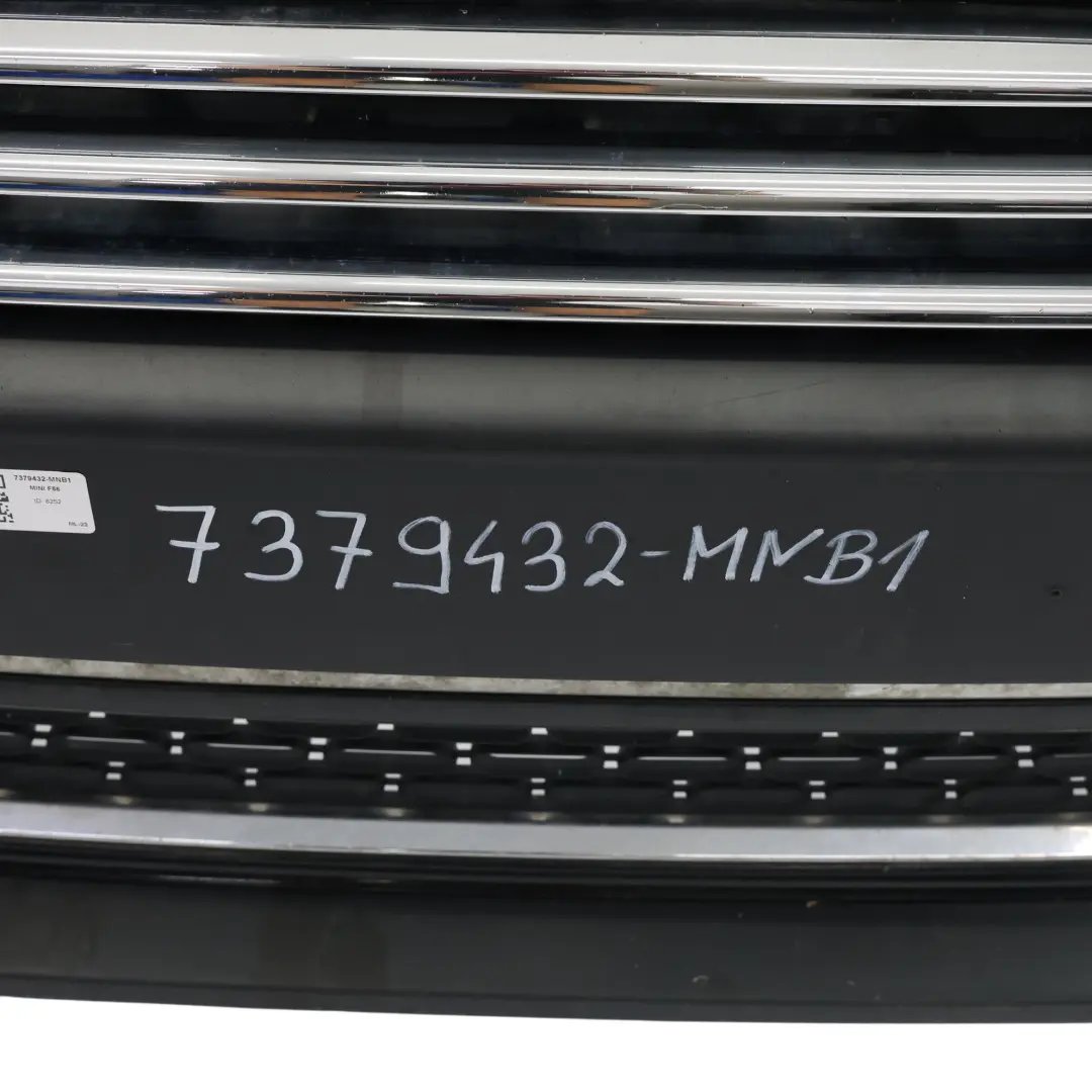 Front Bumper Trim Panel Midnight Black Metallic - A94 to Mini F55 F56 F57 with Part number 7379432 Mini F55 F56 F57 Front Bumper Trim Panel Midnight Black Metallic - A94 - SKU 7379432-MNB1 - Part number 7379432