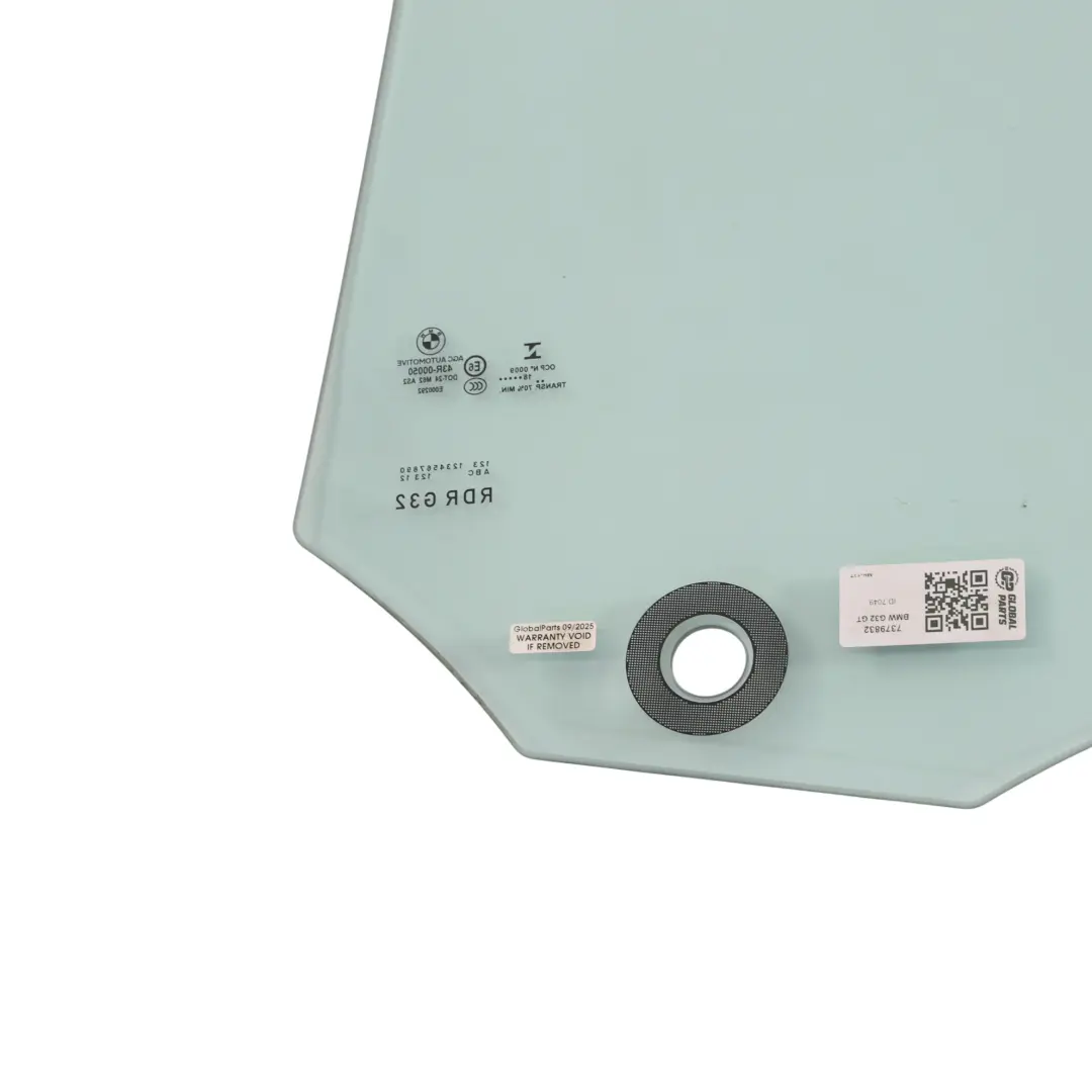 Vitre Latérale De Porte Arrière Droite AS2 pour BMW G32 GT à propos du numéro de pièce 7379832 BMW G32 GT Vitre Latérale De Porte Arrière Droite AS2 - SKU 7379832 - Numéro de pièce 7379832