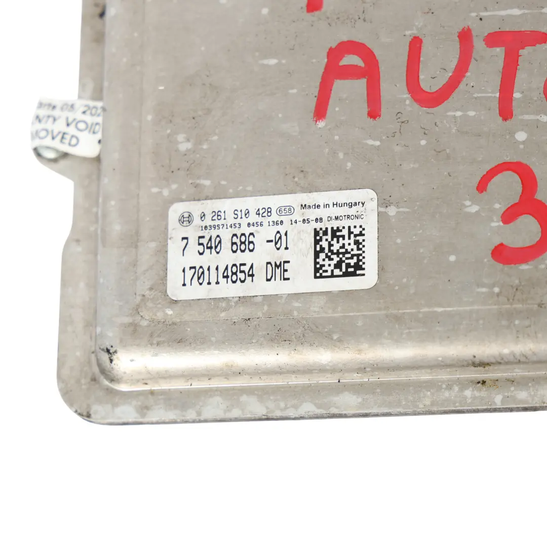 N55 326HP Engine Control Unit ECU DME Automatic to BMW F20 M135i F30 335i with Part number 7540686 BMW F20 M135i F30 335i N55 326HP Engine Control Unit ECU DME Automatic - SKU 7540686 - Part number 7540686