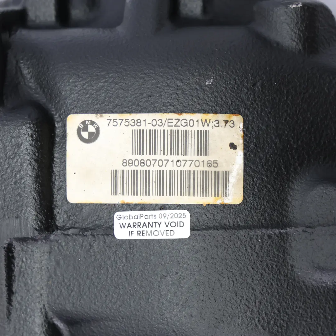 N47 Diferencial trasero 3,73 Ratio GARANTIA para BMW X3 E83 LCI 2.0d con número de pieza 7575381 BMW X3 E83 LCI 2.0d N47 Diferencial trasero 3,73 Ratio GARANTIA - SKU 7575382 - Número de pieza 7575381
