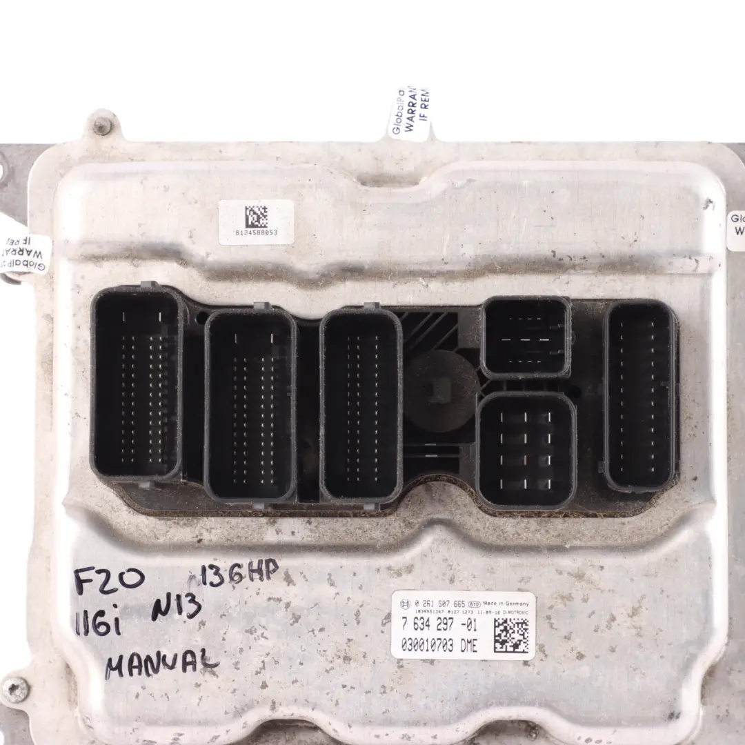 BMW F20 F30 116i 316i N13 136HP Engine Control Unit ECU Kit DME Manual - SKU 7634297-2 - Part number 7634297