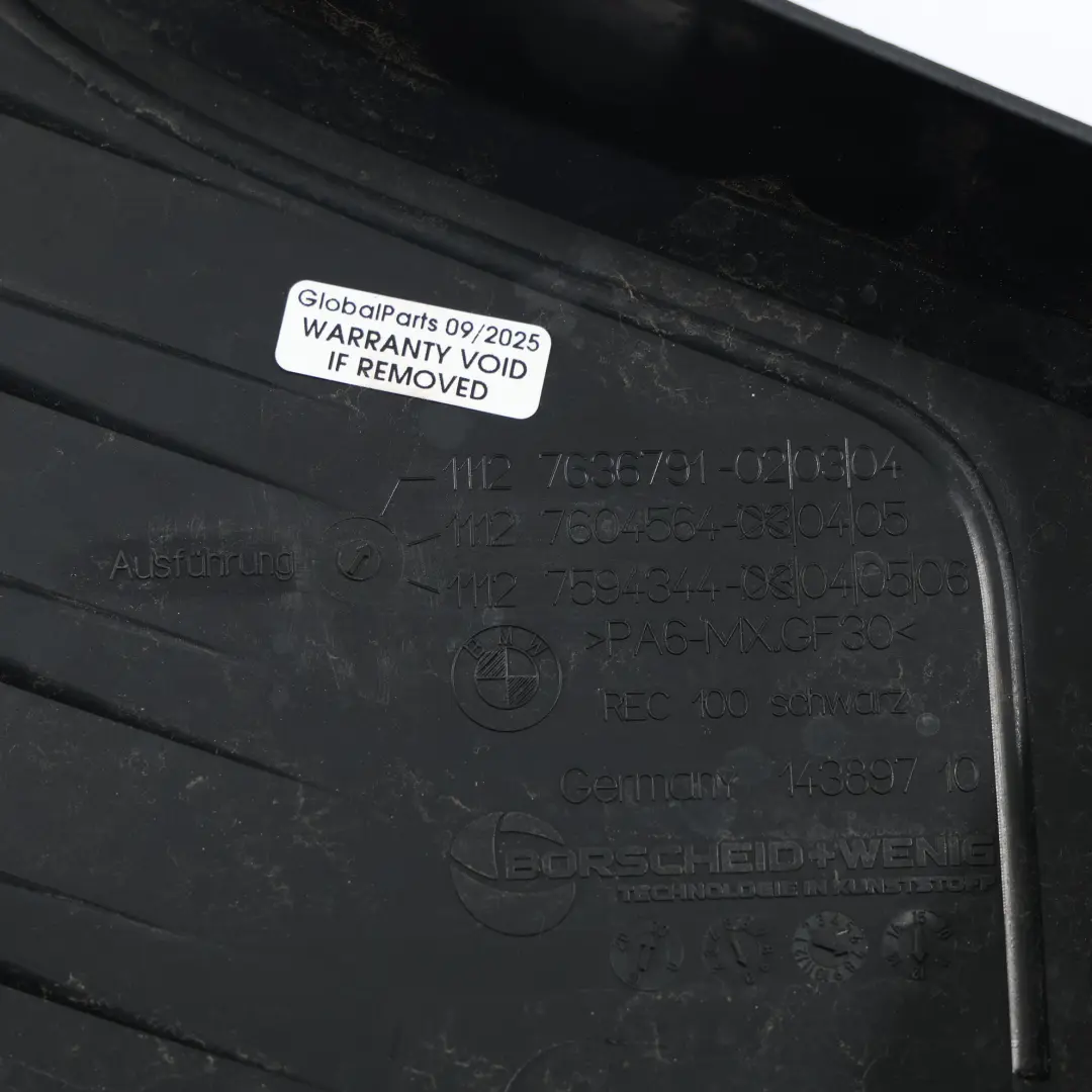 BMW F20 F21 F30 F31 Osłona Silnika Górna Panel Benzyna N20 - SKU 7636791-2 - Numer Części 7636791