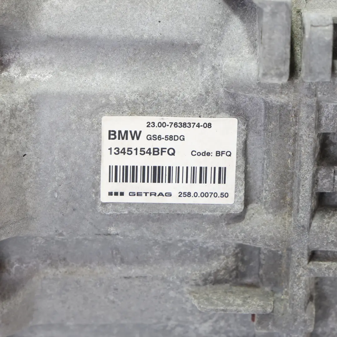 Mini One D F55 F56 Diesel B37 Manual Gearbox GS6-58DG- BFQ WARRANTY - SKU 7638374 - Part number 7638374