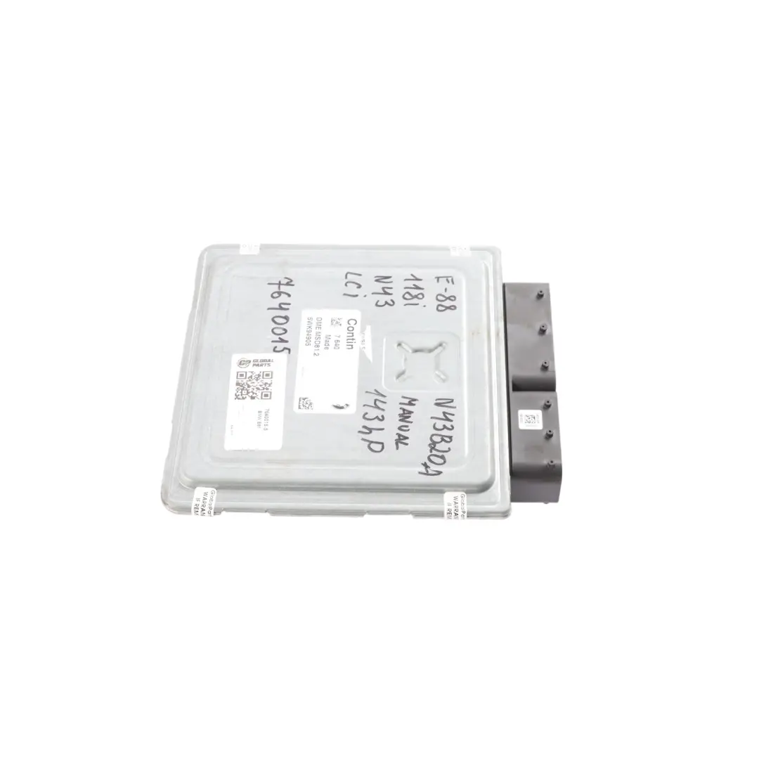 BMW E81 E87 LCI E90 118i 318i 143HP N43 Engine Control ECU DME Manual - SKU 7640015-5 - Part number 7640015