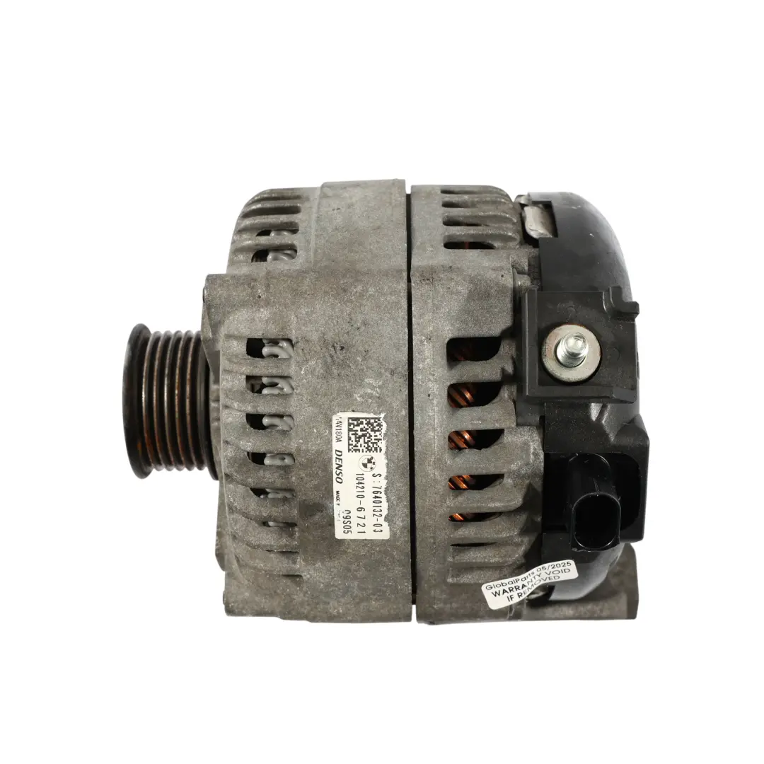 Alternator BMW F20 LCI F30 Mini F56 F60 Alternator Generator DENSO 180A to with Part number 7640132 Alternator BMW F20 LCI F30 Mini F56 F60 Alternator Generator DENSO 180A - SKU 7640132-2 - Part number 7640132