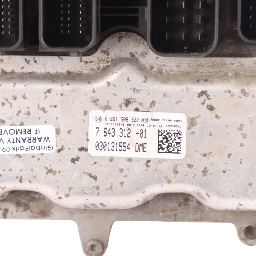 BMW F10 F11 F20 F30 320i 520i N20 184HP Engine Control ECU DME 7643312 Automatic - SKU 7643312-1 - Part number 8606777