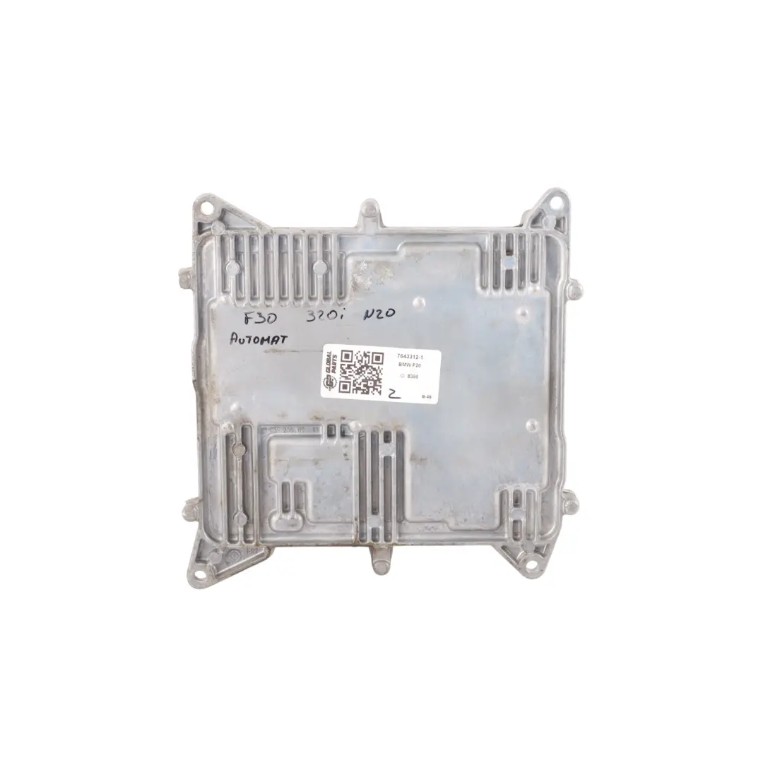 BMW F10 F11 F20 F30 320i 520i N20 184HP Engine Control ECU DME 7643312 Automatic - SKU 7643312-1 - Part number 8606777