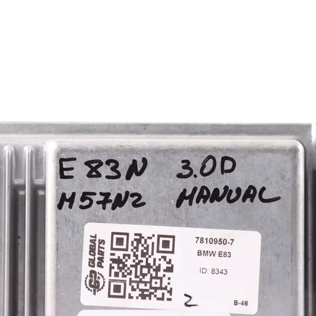 BMW E83 LCI 3.0d M57N2 218HP Engine Control Unit ECU DDE Manual - SKU 7810950-7 - Part number 7810950