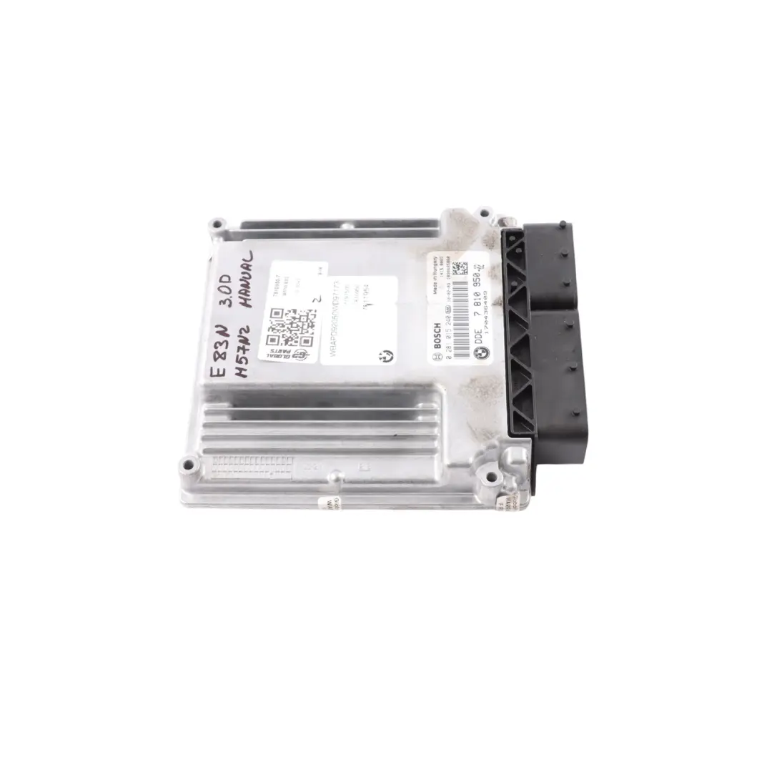M57N2 218HP Engine Control Unit ECU DDE Manual to BMW E83 LCI 3.0d with Part number 7810950 BMW E83 LCI 3.0d M57N2 218HP Engine Control Unit ECU DDE Manual - SKU 7810950-7 - Part number 7810950