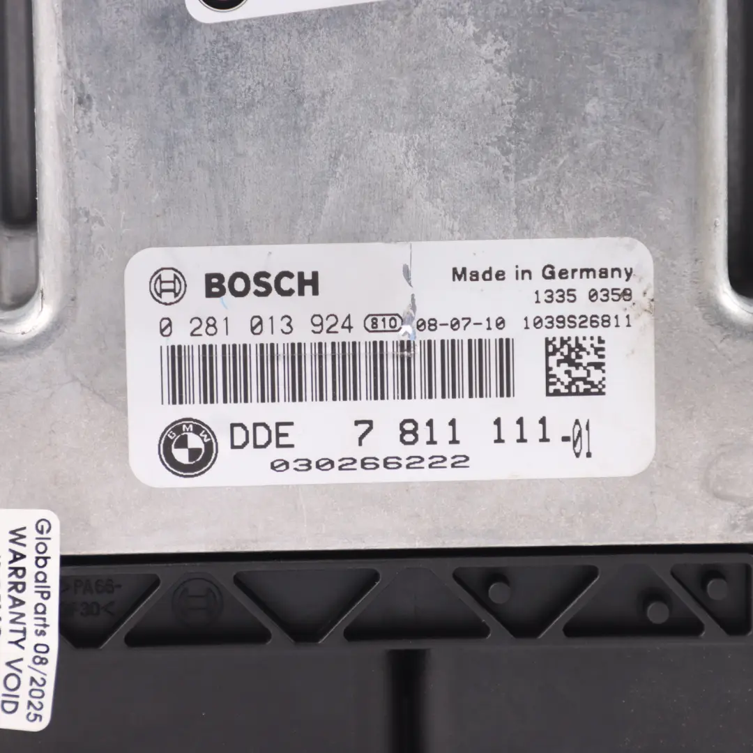 BMW X3 E83 LCI 2.0Sd N47 177 Ch Module Commande Moteur Automatique DDE - SKU 7811111-5 - Numéro de pièce 7811111