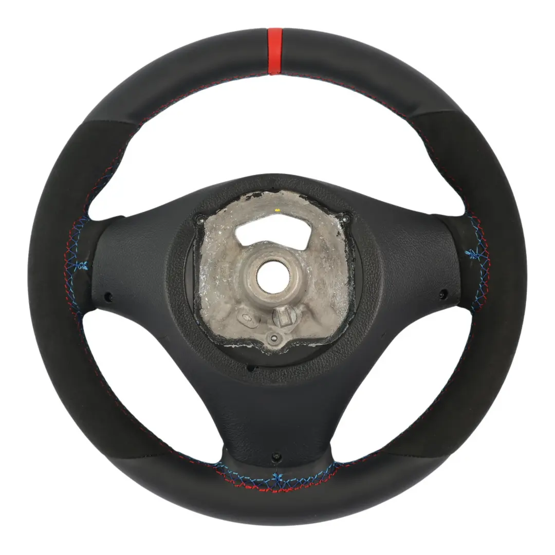 NEU Schwarz Leder / Alcantara M-Sport Lenkrad Sport für BMW E87 E90 E91 E92 mit Teilenummer 7839114 BMW E87 E90 E91 E92 NEU Schwarz Leder / Alcantara M-Sport Lenkrad Sport - SKU 7839114-8 - Teilenummer 7839114