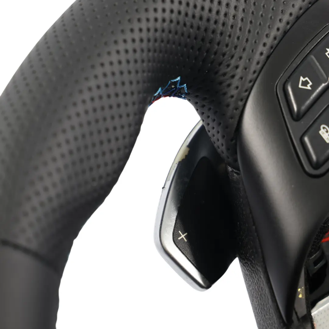 Leather M-Sport Thick Steering Wheel Paddle Shift to BMW E92 E93 LCI NEW Black with Part number 7839115 BMW E92 E93 LCI NEW Black Leather M-Sport Thick Steering Wheel Paddle Shift - SKU 7839115-6 - Part number 7839115