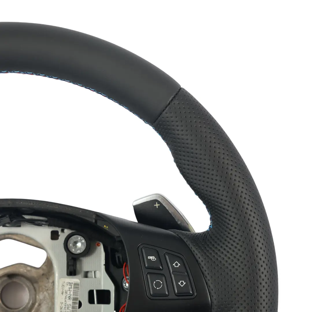BMW E92 E93 LCI NEW Black Leather M-Sport Thick Steering Wheel Paddle Shift - SKU 7839115-6 - Part number 7839115