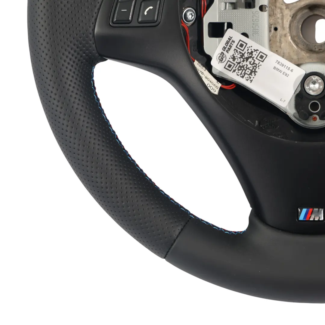 BMW E92 E93 LCI NEW Black Leather M-Sport Thick Steering Wheel Paddle Shift - SKU 7839115-6 - Part number 7839115