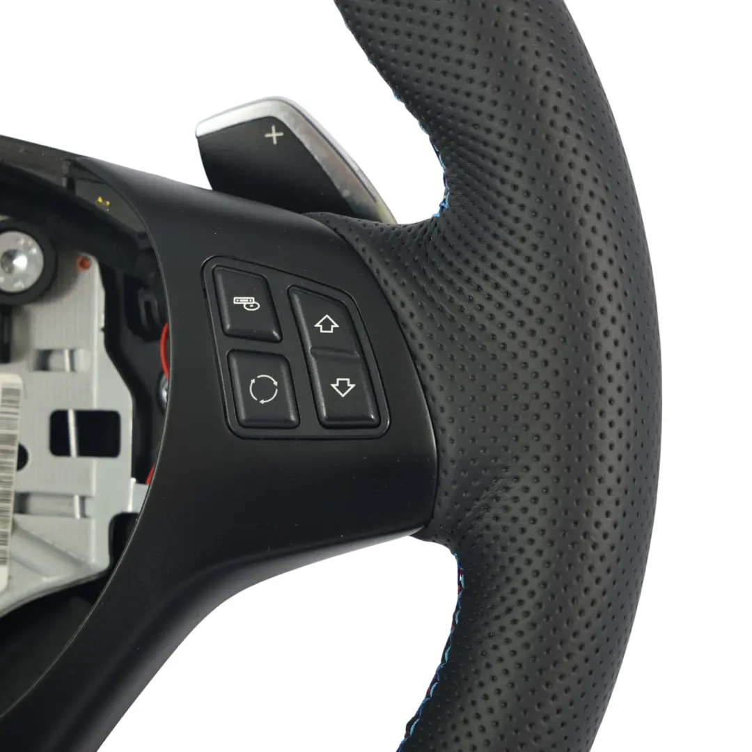 BMW E92 E93 LCI NEW Black Leather M-Sport Thick Steering Wheel Paddle Shift - SKU 7839115-6 - Part number 7839115