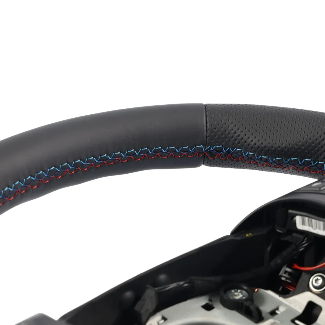 Leather M-Sport Thick Steering Wheel Paddle Shift to BMW E92 E93 LCI NEW Black with Part number 7839115 BMW E92 E93 LCI NEW Black Leather M-Sport Thick Steering Wheel Paddle Shift - SKU 7839115-6 - Part number 7839115