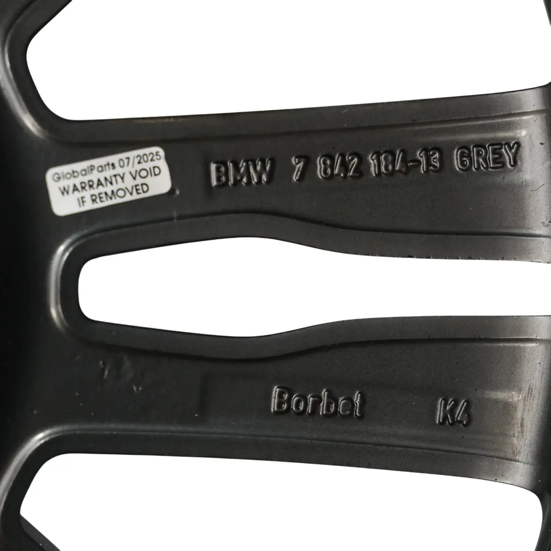 BMW X5 E70 Rad Leicht Legierung Felge Grau M Doppelspeiche 20" 11J ET:35 - SKU 7842184-3 - Teilenummer 7842184