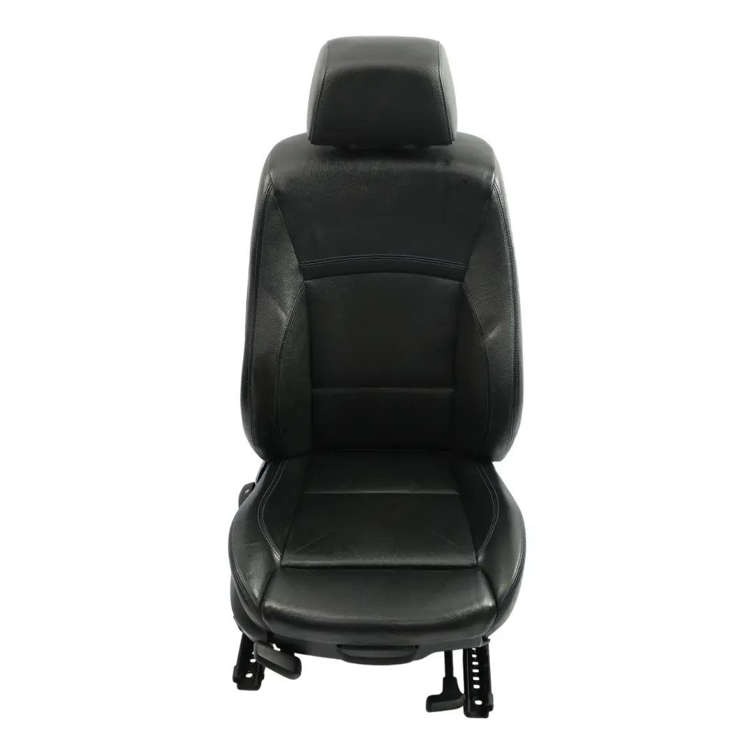 BMW E90 E91 LCI M Sport Front Seat Heated Right O/S Black Leather Dakota Blue - SKU 7843514-1 - Part number 7843514