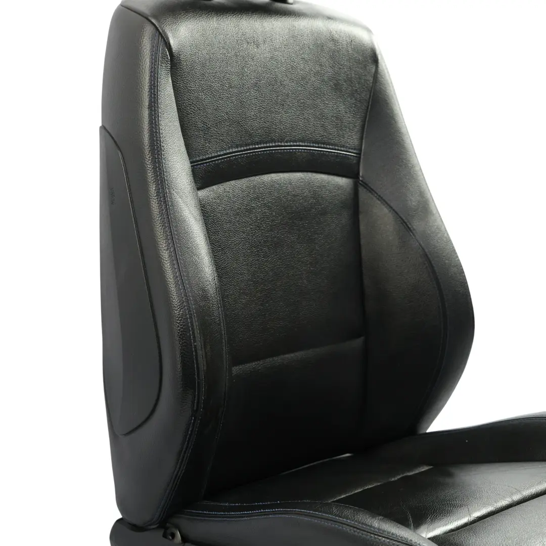BMW E90 E91 LCI Siège Avant Chauffant Droit M Sport En Cuir Noir Dakota Blue - SKU 7843514-1 - Numéro de pièce 7843514