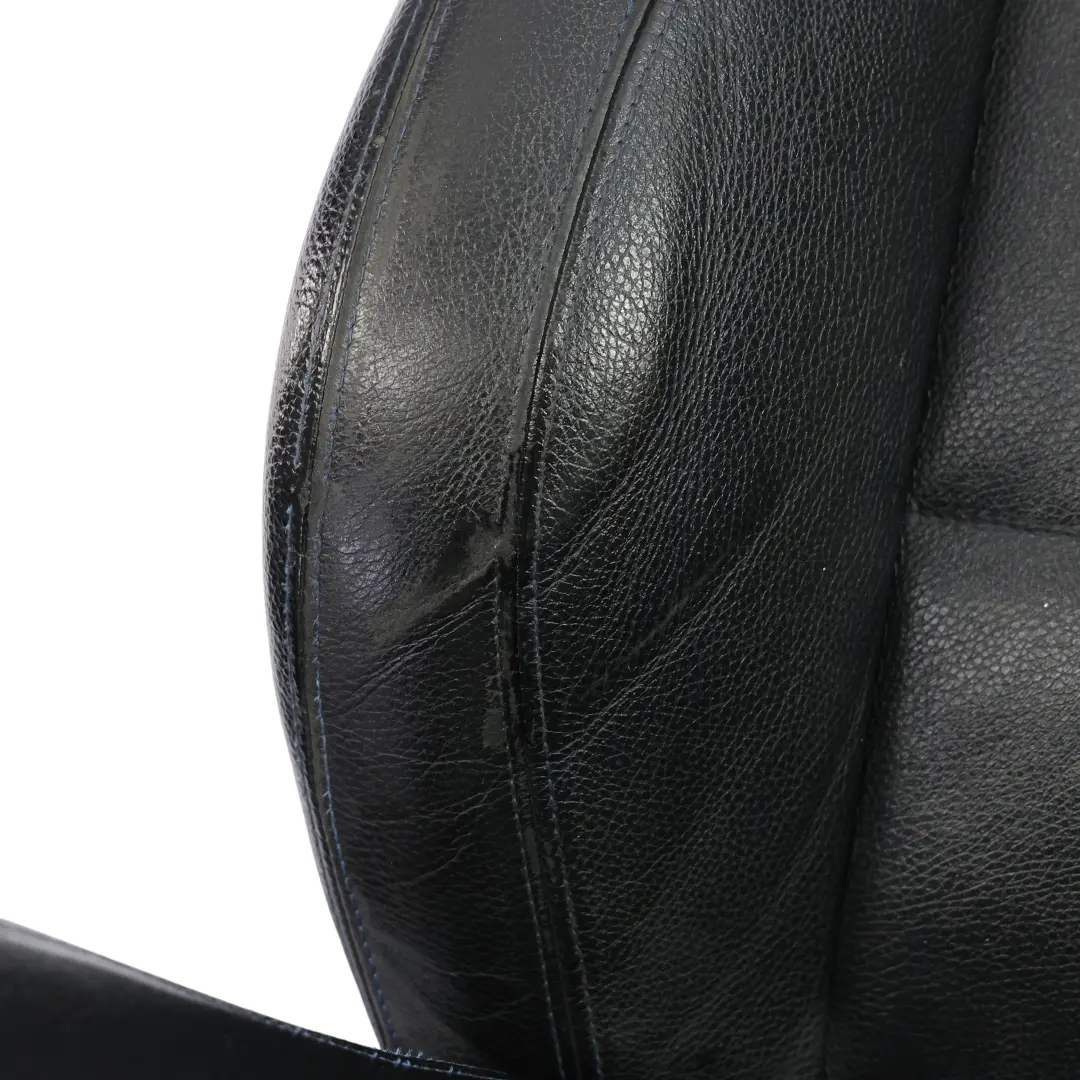 BMW E90 E91 LCI Siège Avant Chauffant Droit M Sport En Cuir Noir Dakota Blue - SKU 7843514-1 - Numéro de pièce 7843514