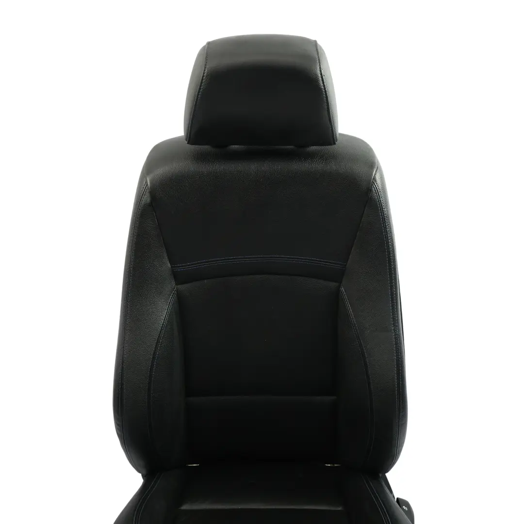 BMW E90 E91 LCI Front Seat Heated M Sport Left N/S Black Leather Dakota Blue - SKU 7843515-2 - Part number 7843515