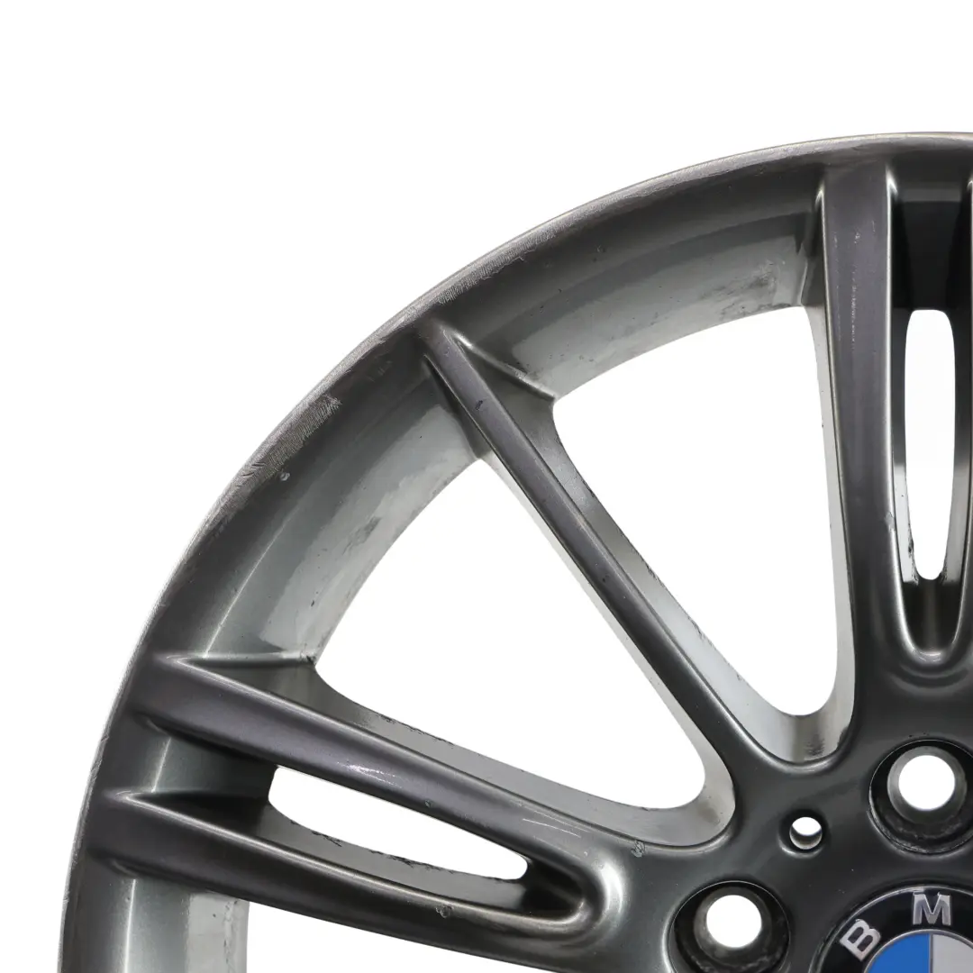 Front Wheel Rim Alloy Ferric Grey 18" ET:34 8J M Spider Spoke 193 to BMW E90 E91 with Part number 7843839 BMW E90 E91 Front Wheel Rim Alloy Ferric Grey 18" ET:34 8J M Spider Spoke 193 - SKU 7843839-3 - Part number 7843839