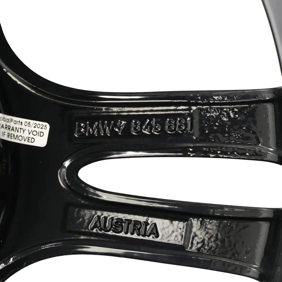 BMW F30 F31 Rear Wheel Alloy Rim 18" 8,5J ET:47 M Star Spoke 400 - SKU 7845881-9 - Part number 7845881