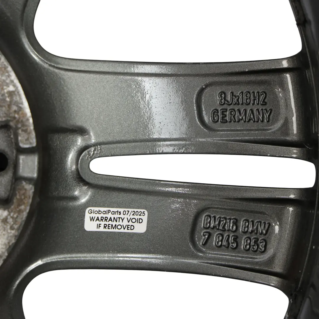 BMW F20 F21 F22 Jante Arrière Alliage Gris 18" 8J ET:52 7845853 - SKU 7845853-11 - Numéro de pièce 7845883