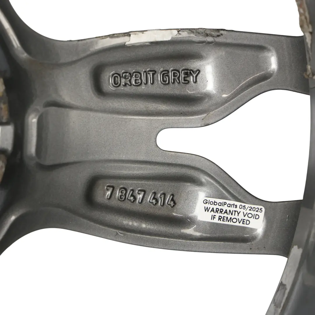 Orbit Grey Rear Alloy Wheel Rim 18" 8J ET:52 M Double Spoke 436 to BMW F20 F21 F22 with Part number 7847414 BMW F20 F21 F22 Orbit Grey Rear Alloy Wheel Rim 18" 8J ET:52 M Double Spoke 436 - SKU 7847414-1 - Part number 7847414