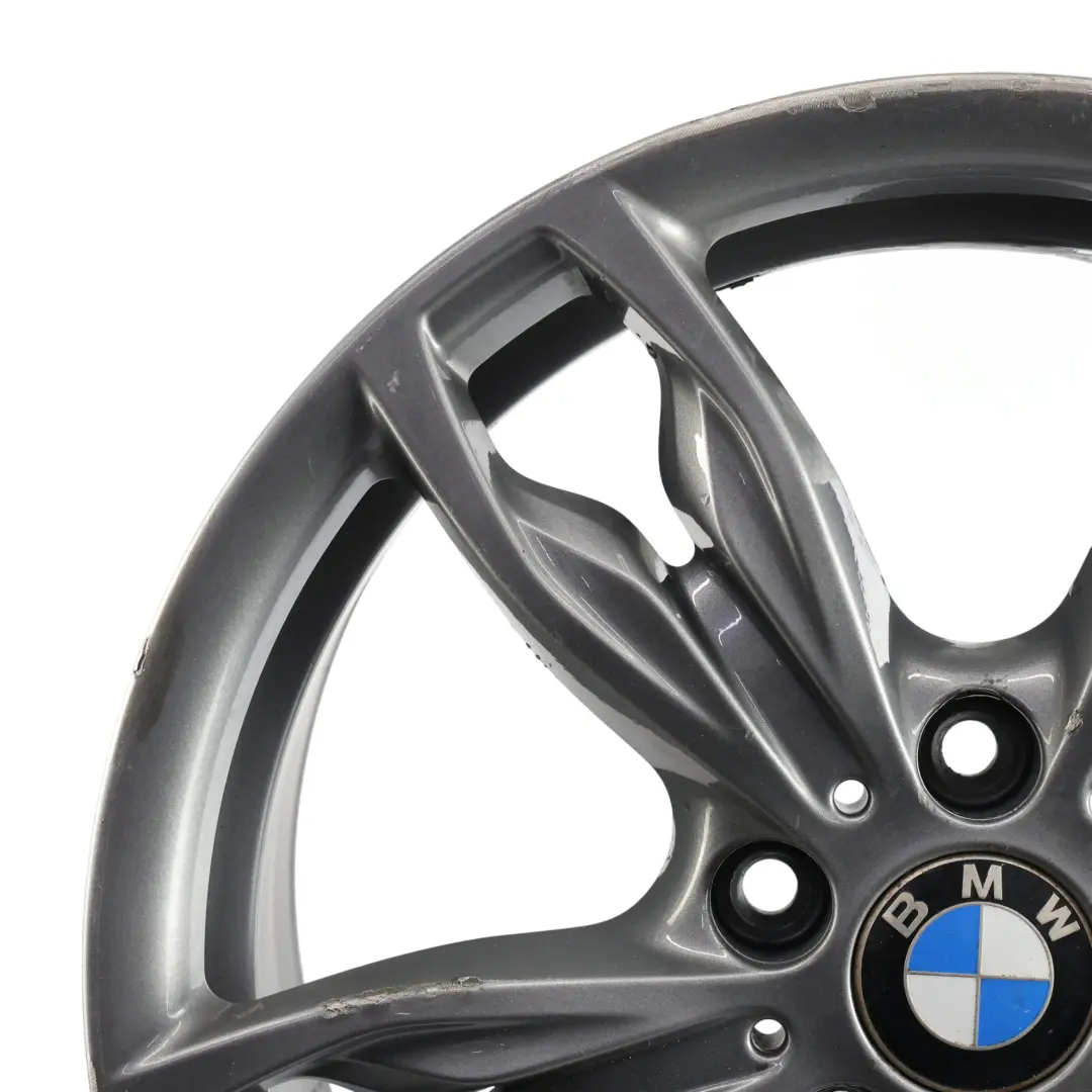 Orbit Grey Rear Alloy Wheel Rim 18" 8J ET:52 M Double Spoke 436 to BMW F20 F21 F22 with Part number 7847414 BMW F20 F21 F22 Orbit Grey Rear Alloy Wheel Rim 18" 8J ET:52 M Double Spoke 436 - SKU 7847414-1 - Part number 7847414