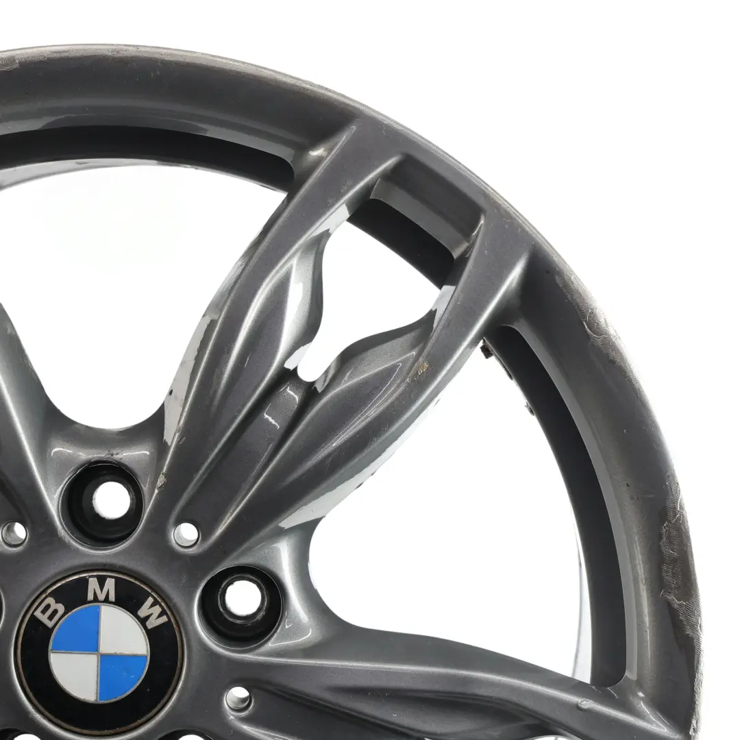 BMW F20 F21 F22 Orbit Grey Rear Alloy Wheel Rim 18" 8J ET:52 M Double Spoke 436 - SKU 7847414-1 - Part number 7847414