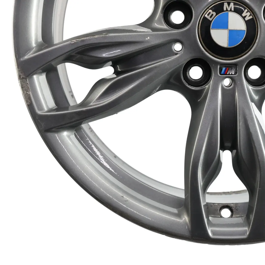 Orbit Grey Rear Alloy Wheel Rim 18" 8J ET:52 M Double Spoke 436 to BMW F20 F21 F22 with Part number 7847414 BMW F20 F21 F22 Orbit Grey Rear Alloy Wheel Rim 18" 8J ET:52 M Double Spoke 436 - SKU 7847414-1 - Part number 7847414