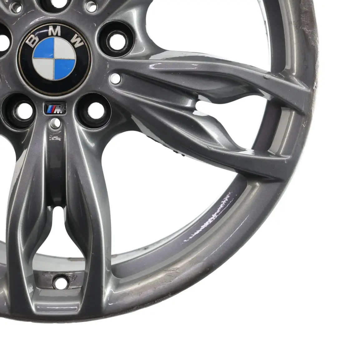 BMW F20 F21 F22 Orbit Grey Rear Alloy Wheel Rim 18" 8J ET:52 M Double Spoke 436 - SKU 7847414-1 - Part number 7847414