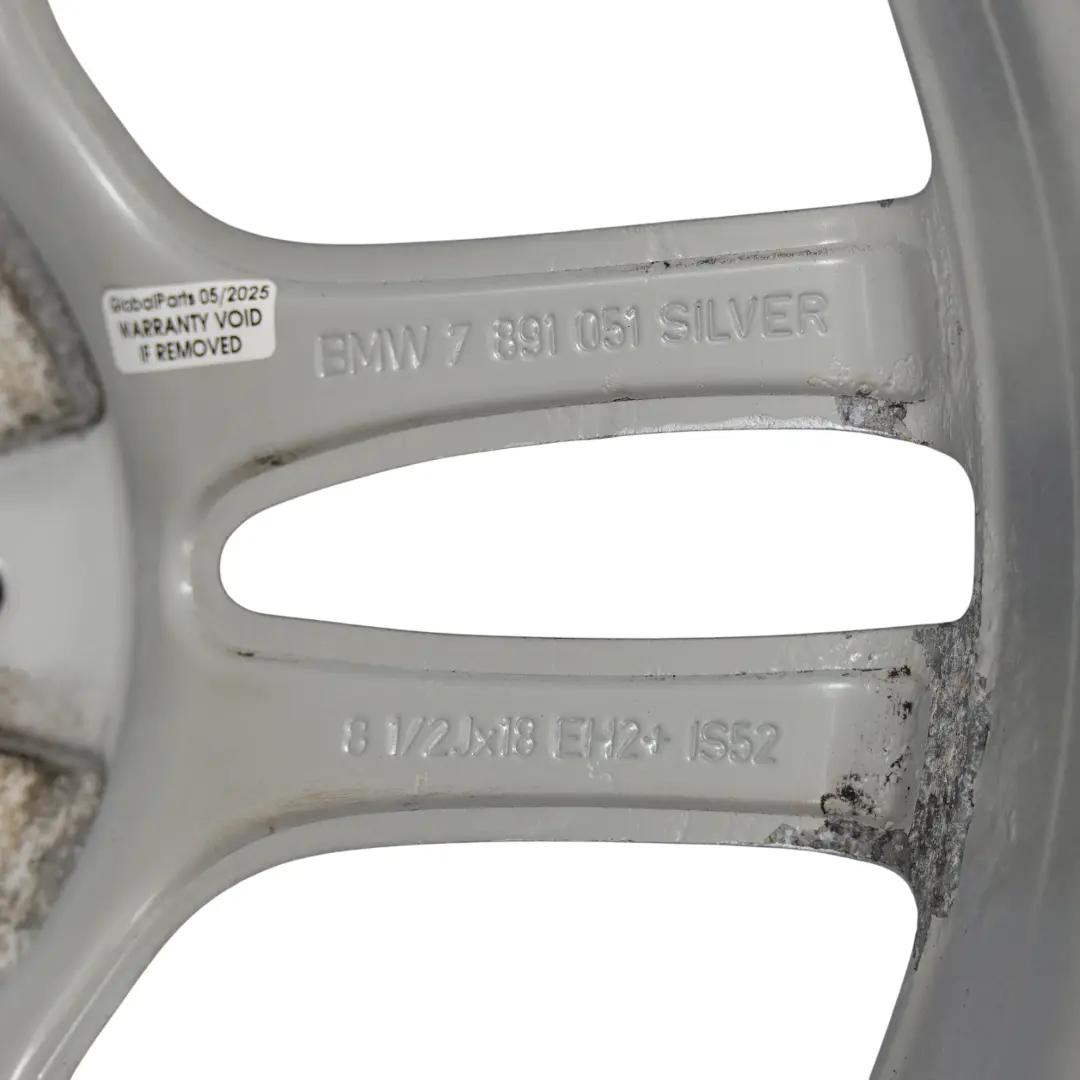 BMW E81 E87 Felga Aluminiowa Srebrna 18" 8,5J - SKU 7891051-2 - Numer Części 7891051