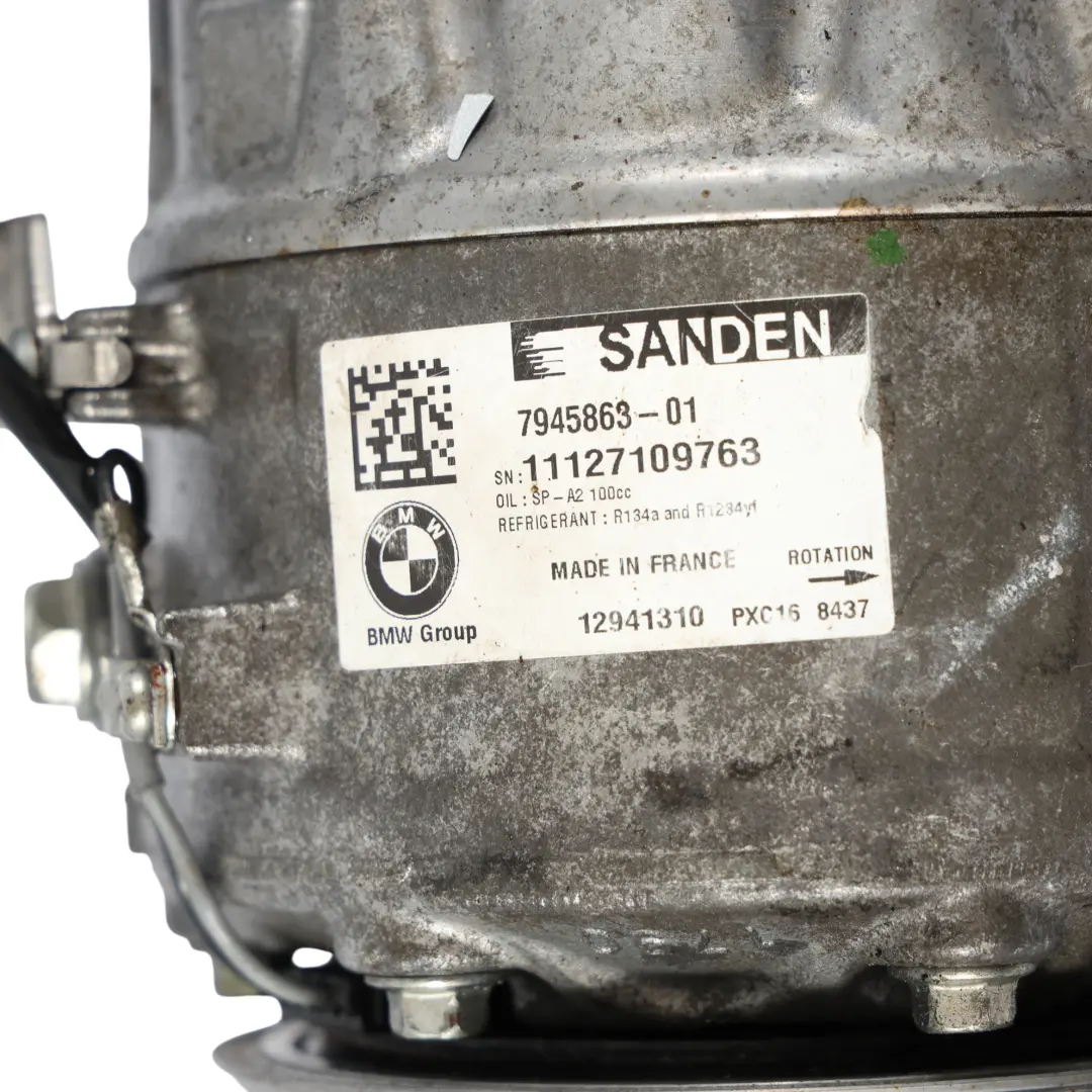 A/C Compresor Aire Acondicionado Bomba para BMW G30 G31 con número de pieza 7945863 BMW G30 G31 A/C Compresor Aire Acondicionado Bomba - SKU 7945863 - Número de pieza 7945863