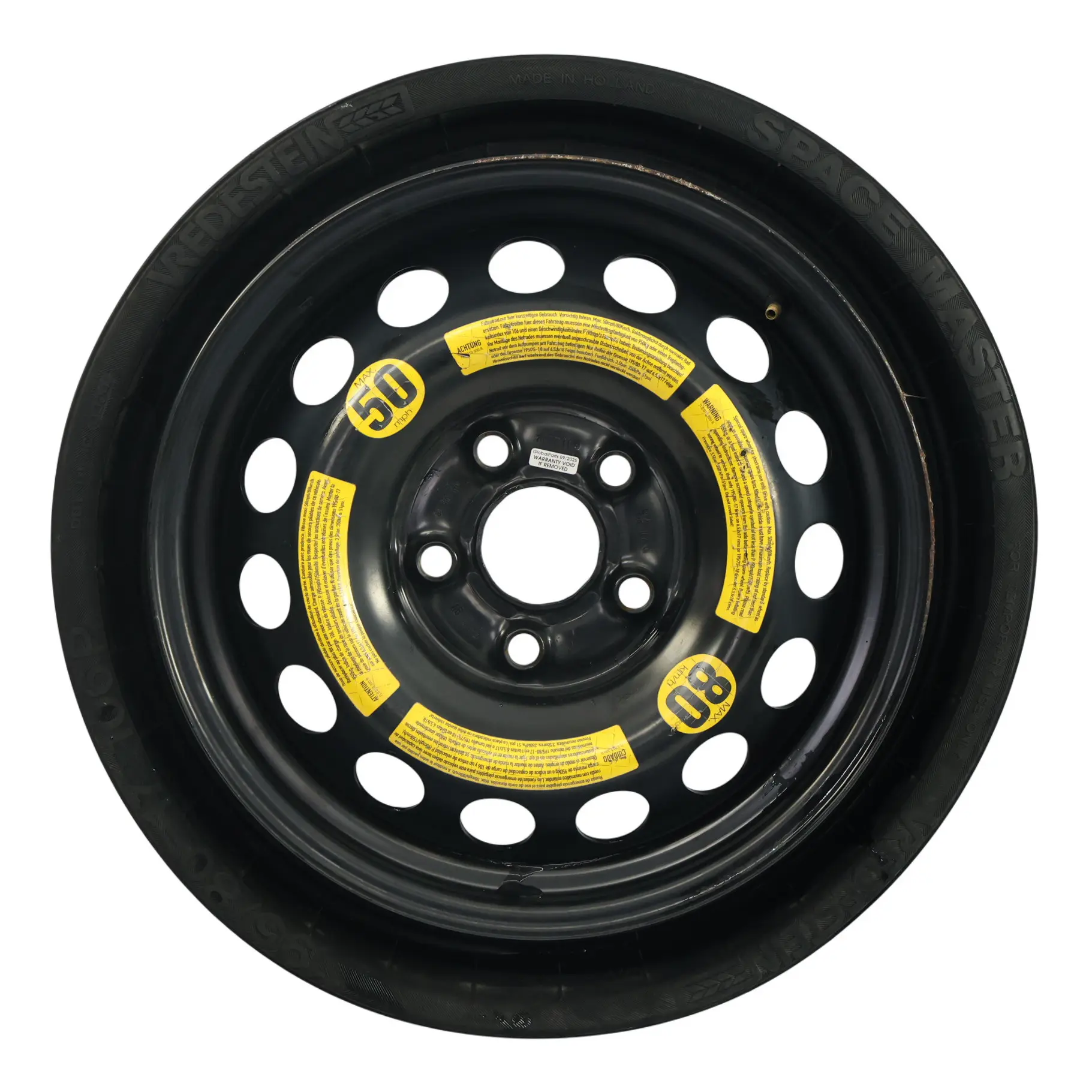 VW Touareg 7L Roue De Secours R18 195/75 7L0601027 Vredestein Space Master