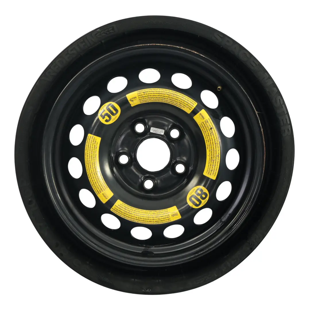 7L Rueda De Repuesto R18 195/75 Vredestein Space Master para VW Touareg con número de pieza 7L0601027 VW Touareg 7L Rueda De Repuesto R18 195/75 Vredestein Space Master - SKU 7L0601027 - Número de pieza 7L0601027