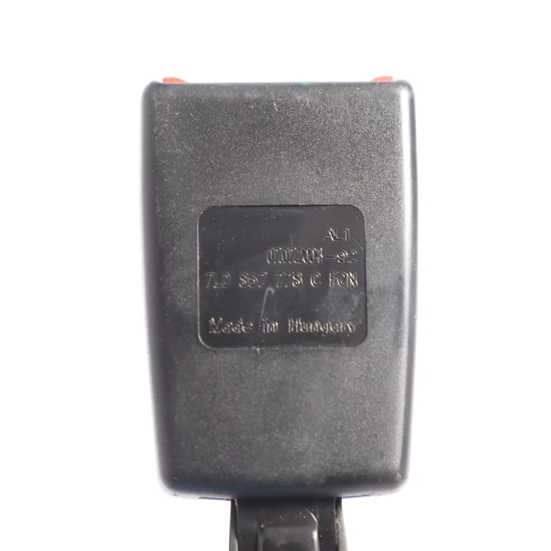 VW Volkswagen Touareg 7L Seat Belt Buckle Lower Belt Front Left N/S - SKU 7L0857778C - Part number 7L0857778C