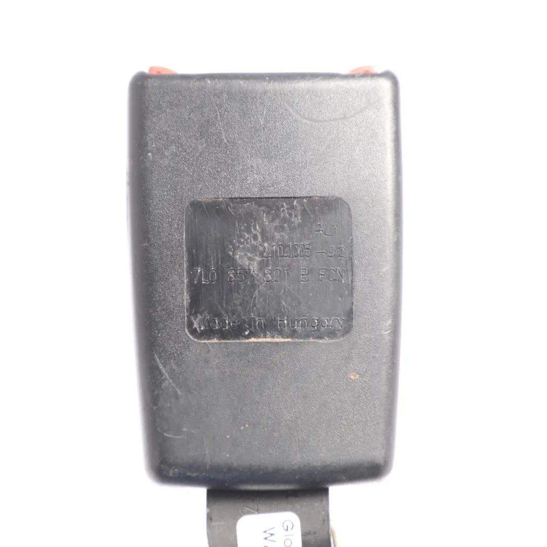 Volkswagen Touareg 7L Seat Belt Buckle Latch Rear Right O/S - SKU 7L0857821B - Part number 7L0857821B