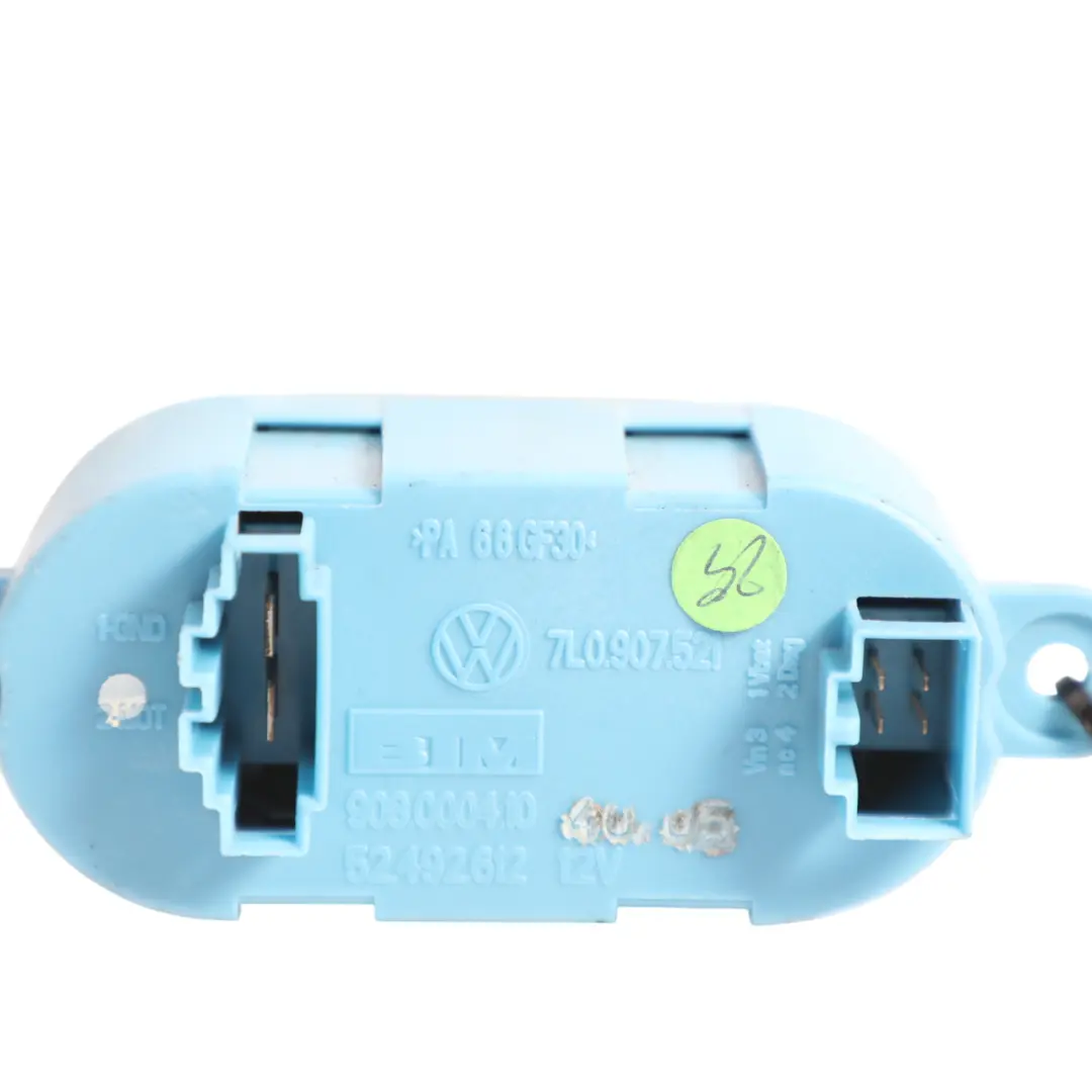 7L Heater Blower Fan Resistor Unit to Audi Q7 4L Volkswagen Touareg with Part number 7L0907521 Audi Q7 4L Volkswagen Touareg 7L Heater Blower Fan Resistor Unit - SKU 7L0907521 - Part number 7L0907521