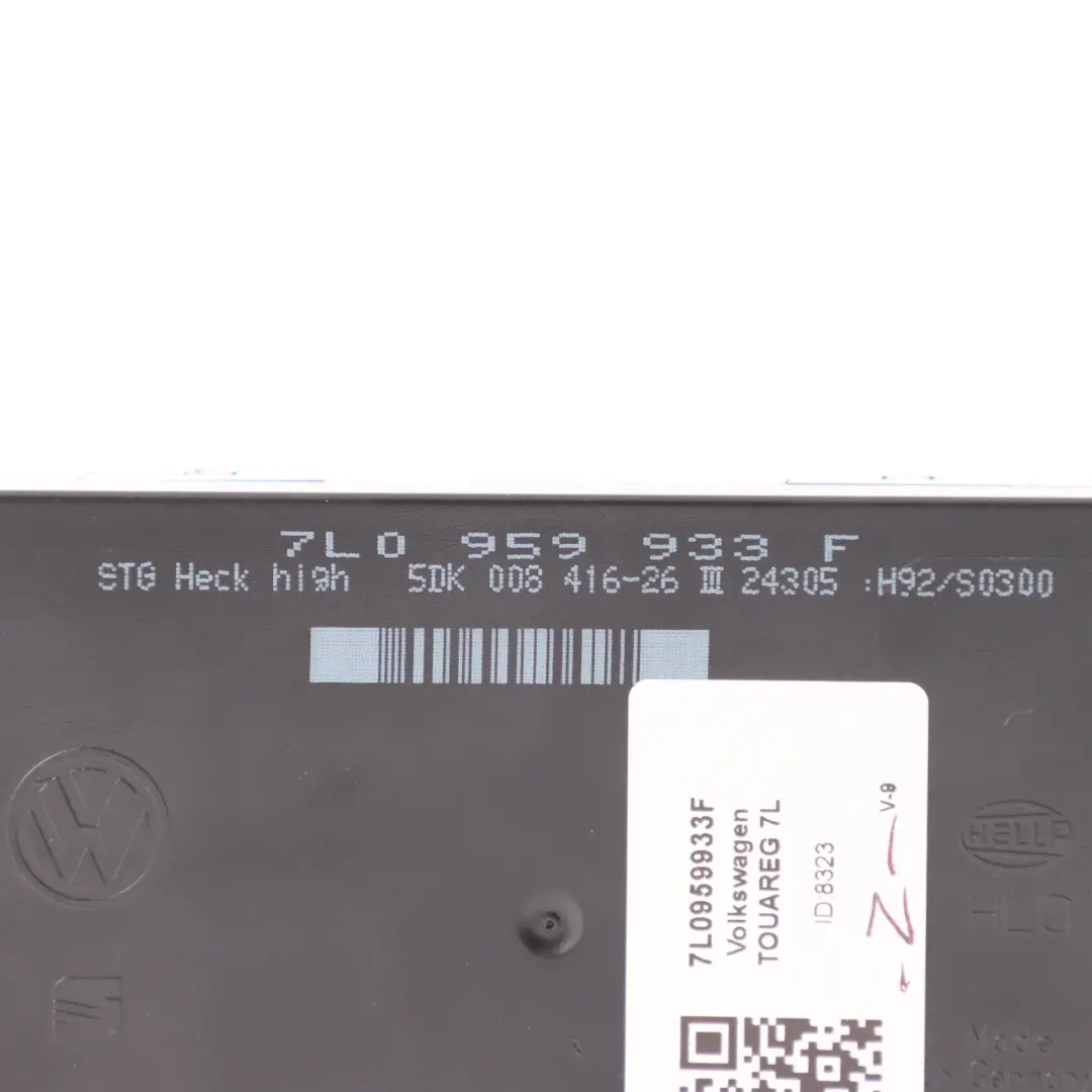 7L Body Comfort Module Control Unit ECU to Volkswagen Touareg with Part number 7L0959933F Volkswagen Touareg 7L Body Comfort Module Control Unit ECU - SKU 7L0959933F - Part number 7L0959933F