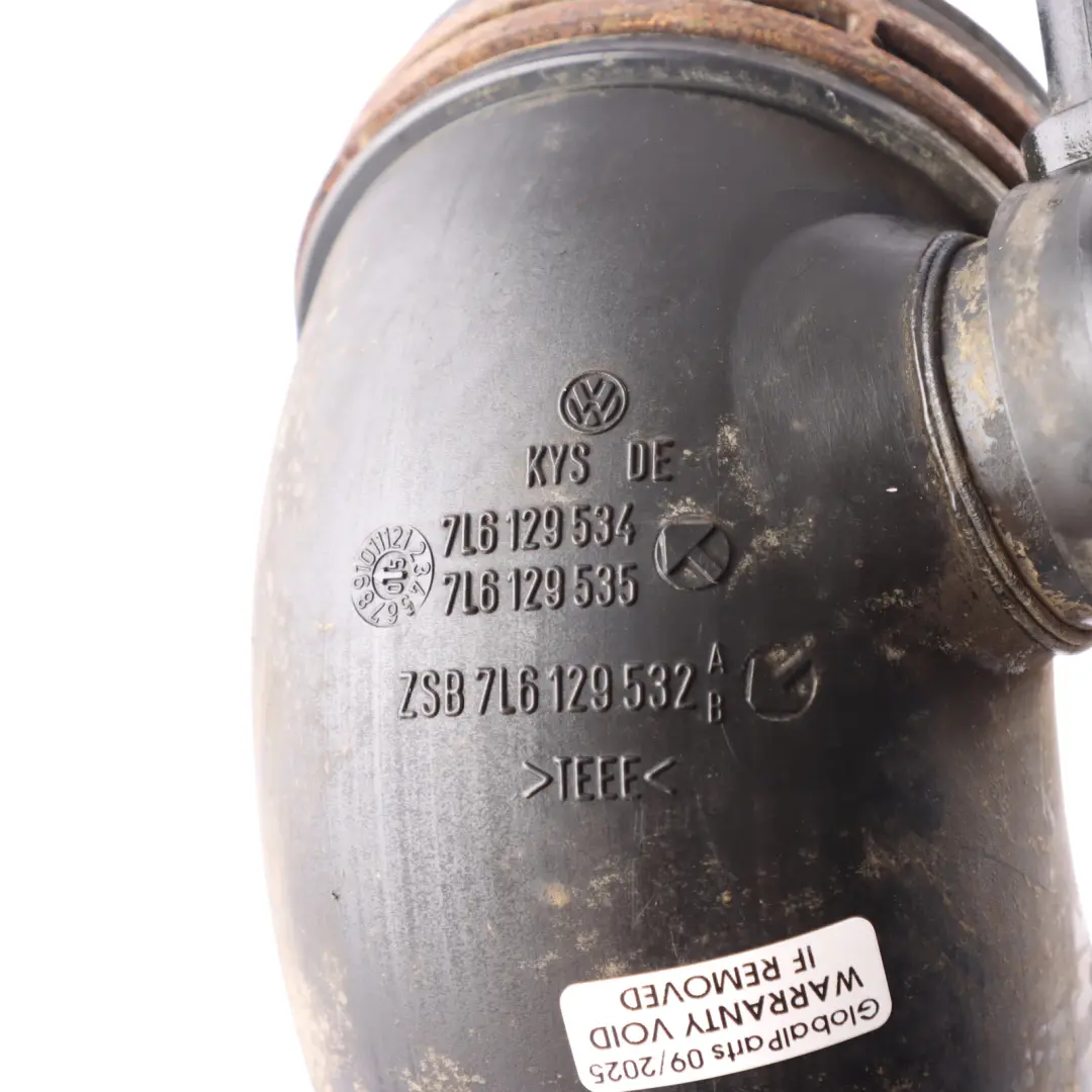 7L BAC Air Intake Manifold Pipe Hose Line 2.5 TDI to Volkswagen Touareg with Part number 7L6129534 Volkswagen Touareg 7L BAC Air Intake Manifold Pipe Hose Line 2.5 TDI - SKU 7L6129534 - Part number 7L6129534