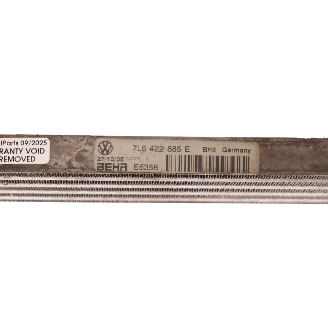 VW Volkswagen Touareg 7L Diesel Engine Oil Cooler Heat Exchanger - SKU 7L6422885E - Part number 7L6422885E