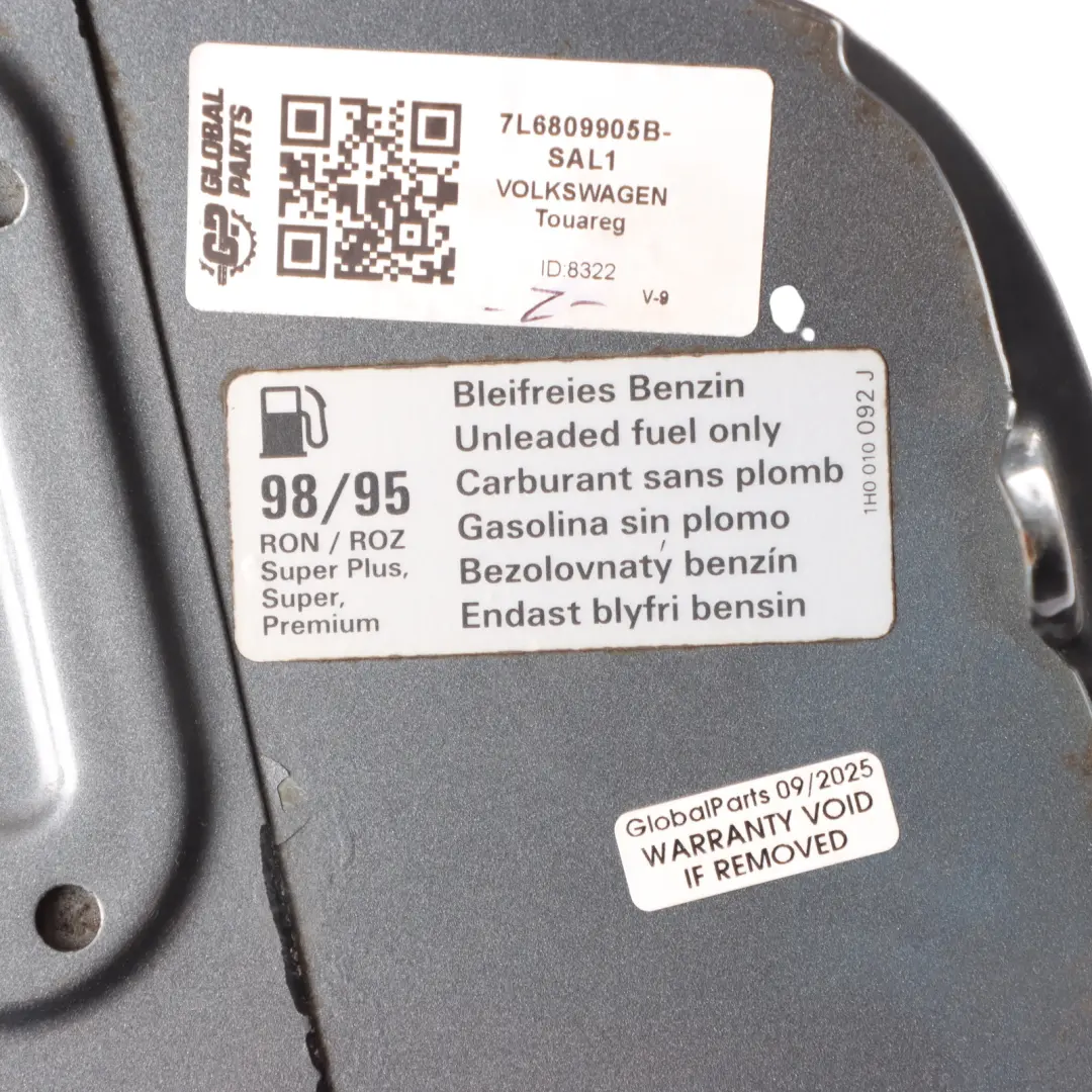 7L Fuel Filler Flap Tank Cap Cover Salt Lake Grey - D7Z to VW Touareg with Part number 7L6809905B VW Touareg 7L Fuel Filler Flap Tank Cap Cover Salt Lake Grey - D7Z - SKU 7L6809905B-SAL1 - Part number 7L6809905B