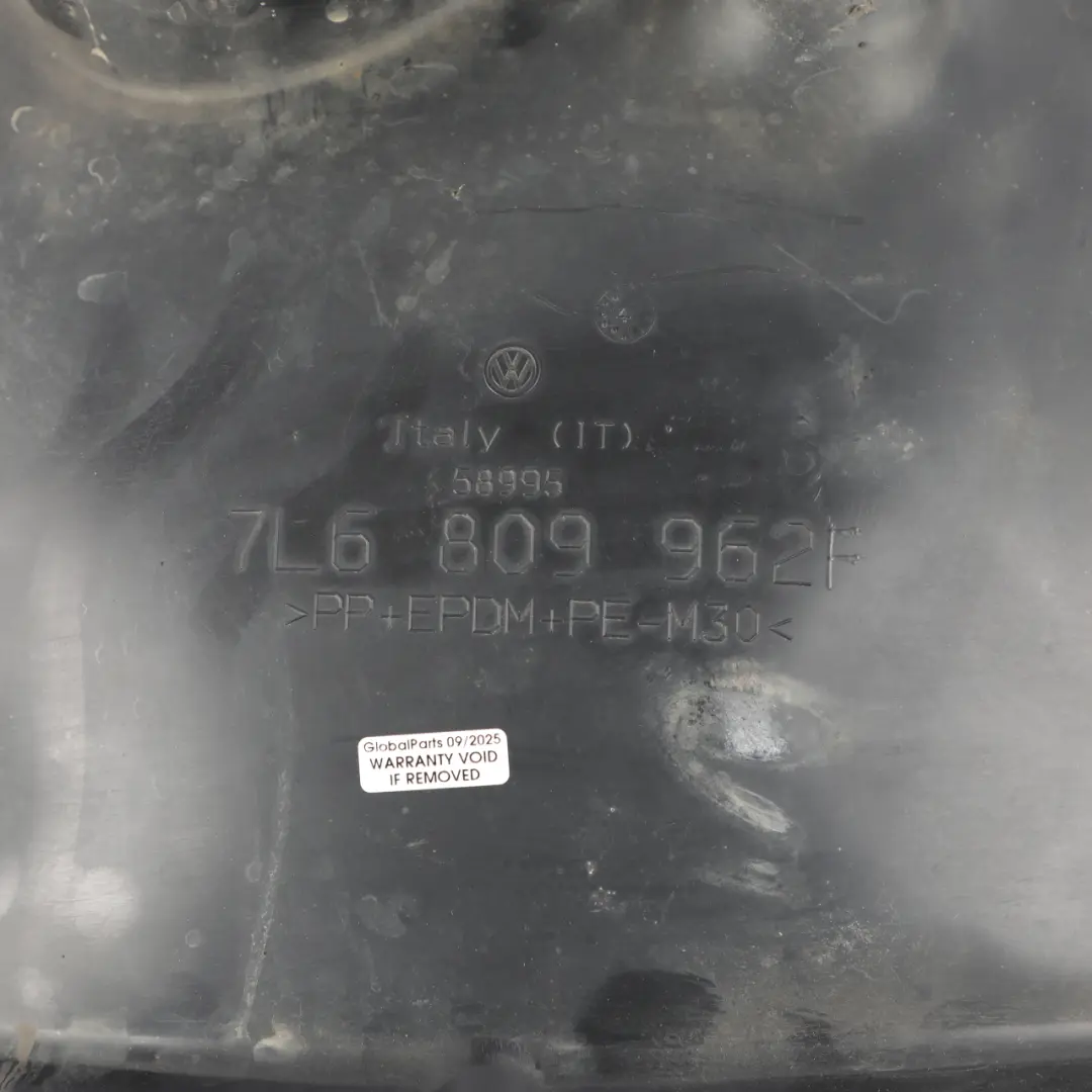 7L Carcasa Cubierta Paso Rueda Delantero Derecho para Volkswagen Touareg con número de pieza 7L6809962F Volkswagen Touareg 7L Carcasa Cubierta Paso Rueda Delantero Derecho - SKU 7L6809962F - Número de pieza 7L6809962F