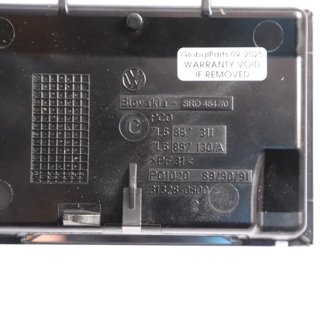Volkswagen Touareg 7L Cover Centre Console Front Trim Ashtray Insert - SKU 7L6857311 - Part number 7L6857311